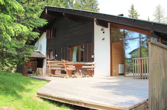 Veranda, Alpine-Lodges Petra, Arriach, Kärnten, Carinthia , Austria