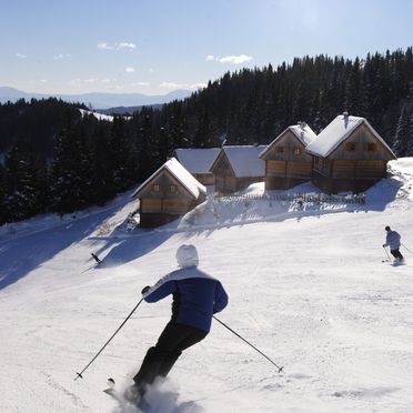 Winter - direkte Lage an der Skipiste, Almhütten Moselebauer, Bad St. Leonhard, Kärnten, Kärnten, Österreich