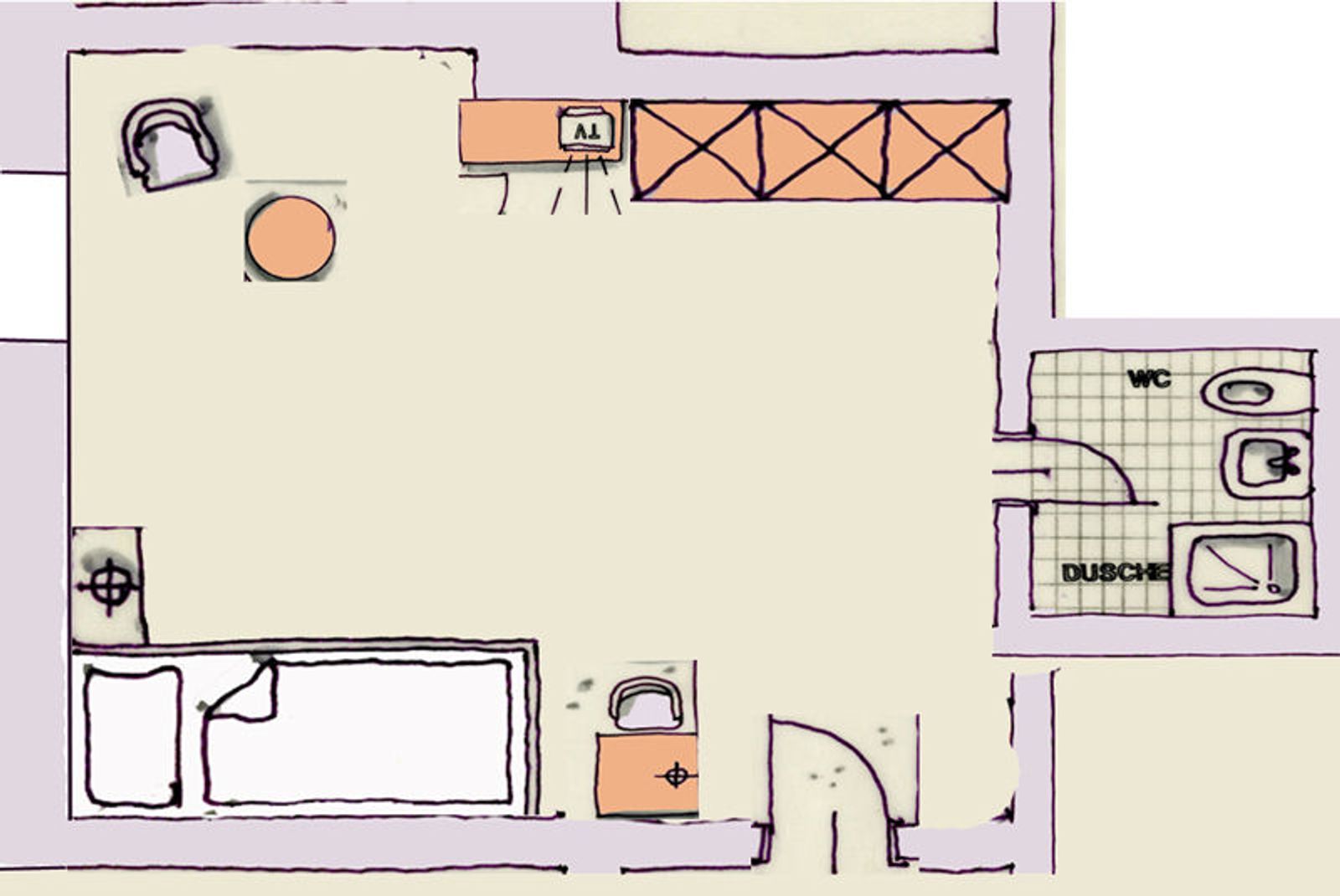 Einzelzimmer ohne Balkon image 2 - Hotel Lumberger Hof