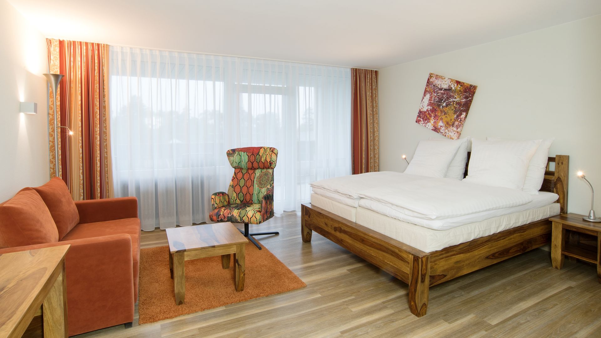 Die 380 Hotelzimmer des Familotel Sonnenhügels zählen zu den größten Hotelzimmern in Bad Kissingen.