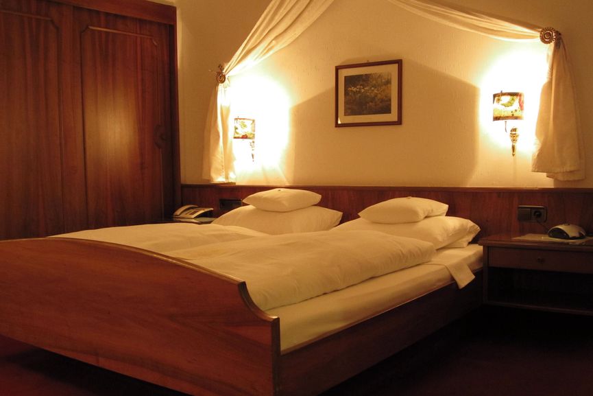 Bett im Schwarzwald Doppelzimmer