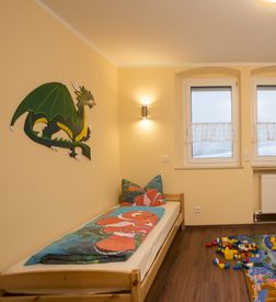 Kinderzimmer im Familienappartement 3-Raum 42qm im Familoltel FamilienKlub Krug | Familotel Fichtelgebirge