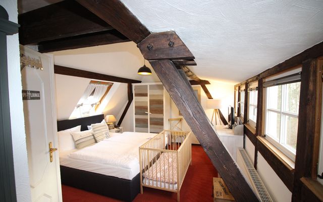 Hotel Zimmer: Gaubenzimmer | 40 qm - 2-Raum - Borchard's Rookhus