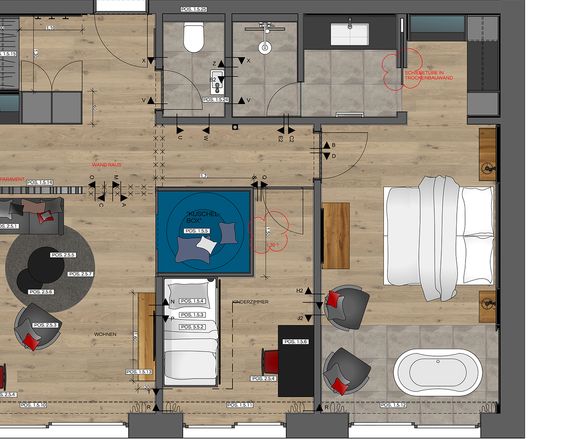 Luxus Suite Grundriss #1