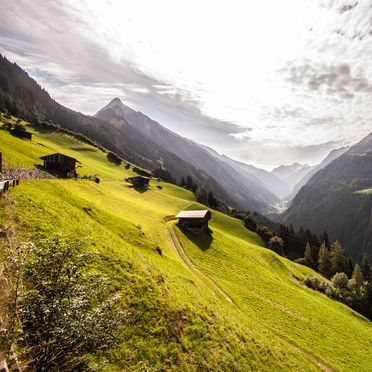 Aussicht, Bauernhaus Brandberg, Mayrhofen, Tirol, Tirol, Österreich
