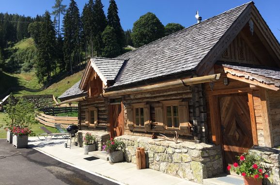 Summer, Oberprenner Zirbenhütte, Haus im Ennstal, Steiermark, Styria , Austria