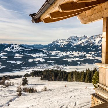 Blick auf die Piste, Steinbergalm, Kitzbühel, Tirol, Tirol, Österreich