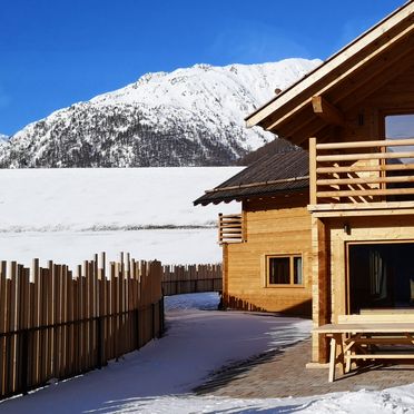 Winter, Chalets Lagaun, Schnalstal, Südtirol, Trentino-Südtirol, Italien