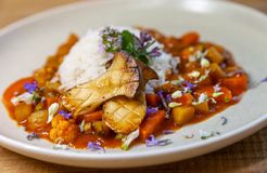 Biohotel Steineggerhof: Veganes Gemüsegulasch - Bio- und Bikehotel Steineggerhof, Steinegg, Dolomiten, Trentino-Südtirol, Italien