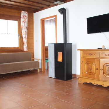 Wohnstube mit Pelletofen, Langhans Hütte 2, St. Gertraud - Lavanttal, Kärnten, Kärnten, Österreich