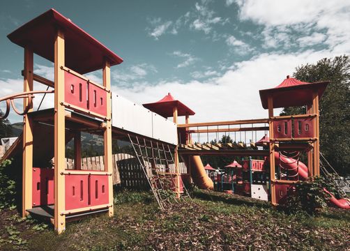 BIO HOTEL Bruggerhof: Spielplatz - Bruggerhof – Camping, Restaurant, Hotel, Kitzbühel, Tirol, Österreich