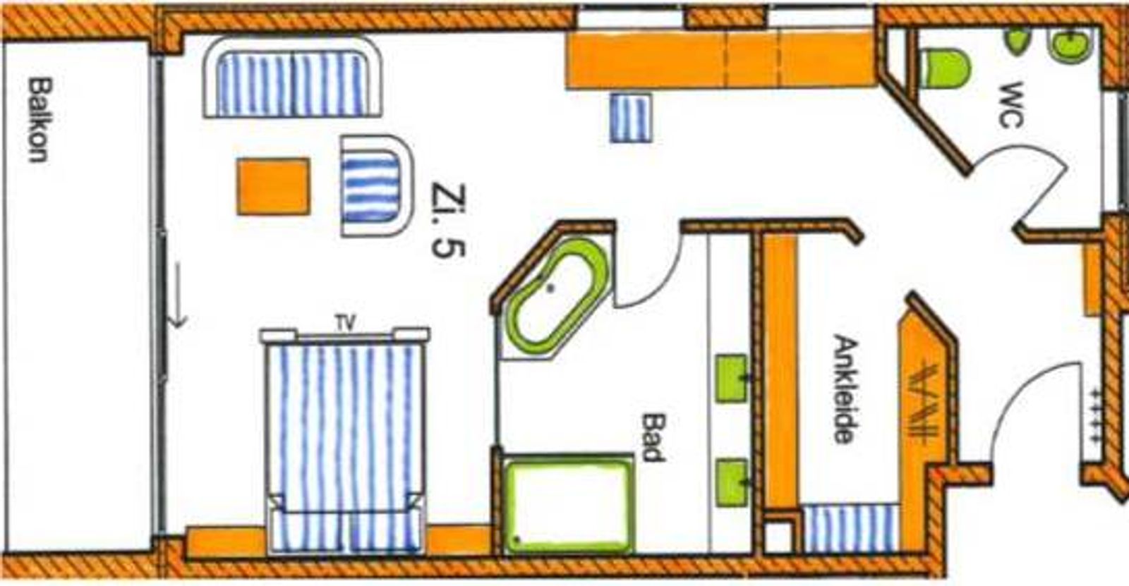 Doppelzimmer "Bergblick" mit Südbalkon - #2
