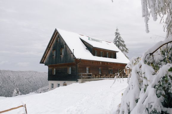 Winter, Gamsberg Hütte, Pack, Steiermark, Österreich