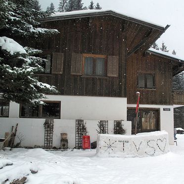 Außen Winter 31, Chalet Wühre im Silbertal, Silbertal, Montafon, Vorarlberg, Österreich