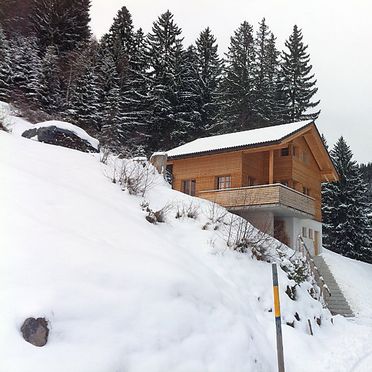 Außen Winter 26, Chalet Börtji, Furna, Prättigau, Graubünden, Schweiz