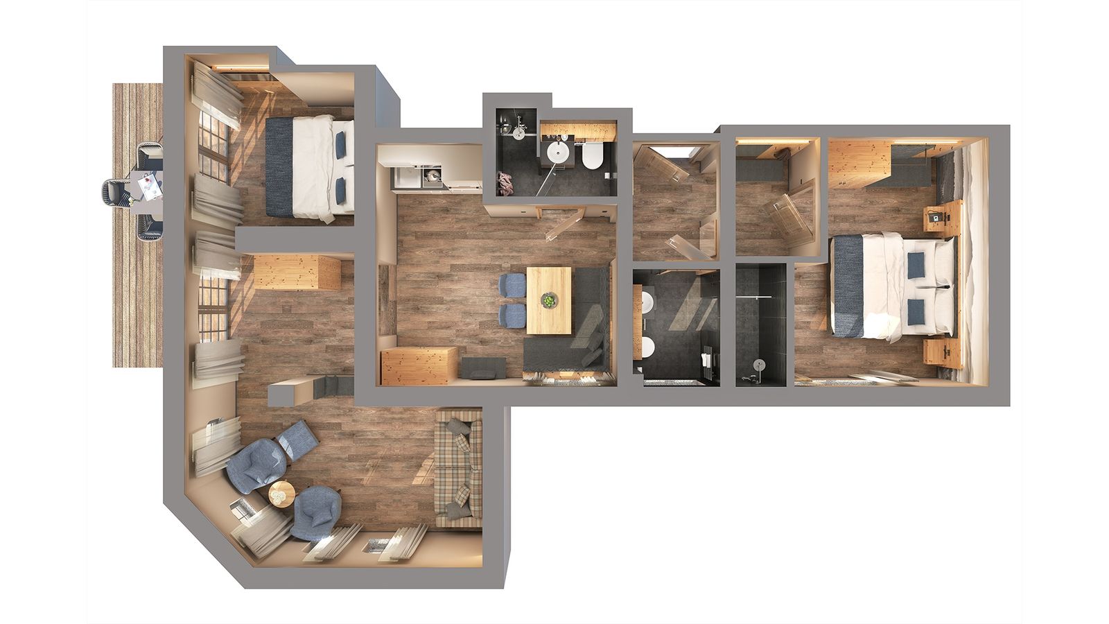 Superior Family Terrace Apartment image 6 - MONDI Resort Oberstaufen