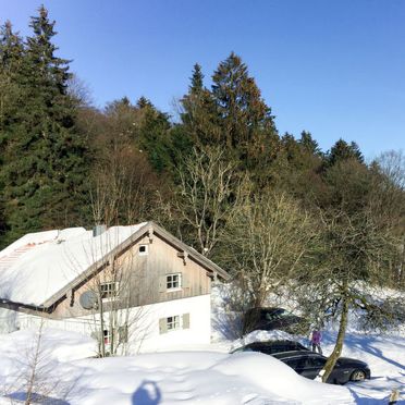 Außen Winter 28, Chalet Gulde, Lallinger Winkel, Bayerischer Wald, Bayern, Deutschland